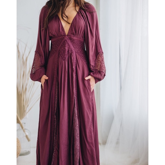 Free People Southwest Lace Maxi Dress - Picture 5 of 9